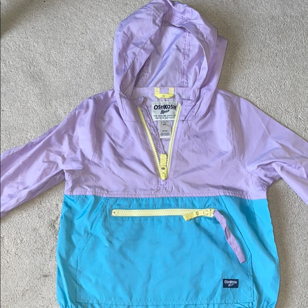 Color block windbreaker